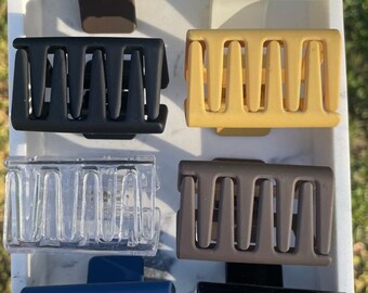 Small Rectangle Claw Hair Clips | Stylish hair clips | Hair accessories |