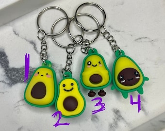 Avocado Keychains, Keys, Keyrings
