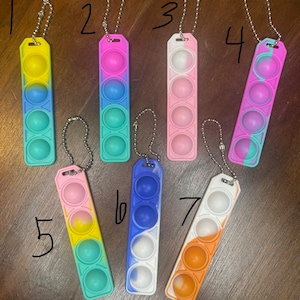 Mini Pop Fidget Colorful Keychain