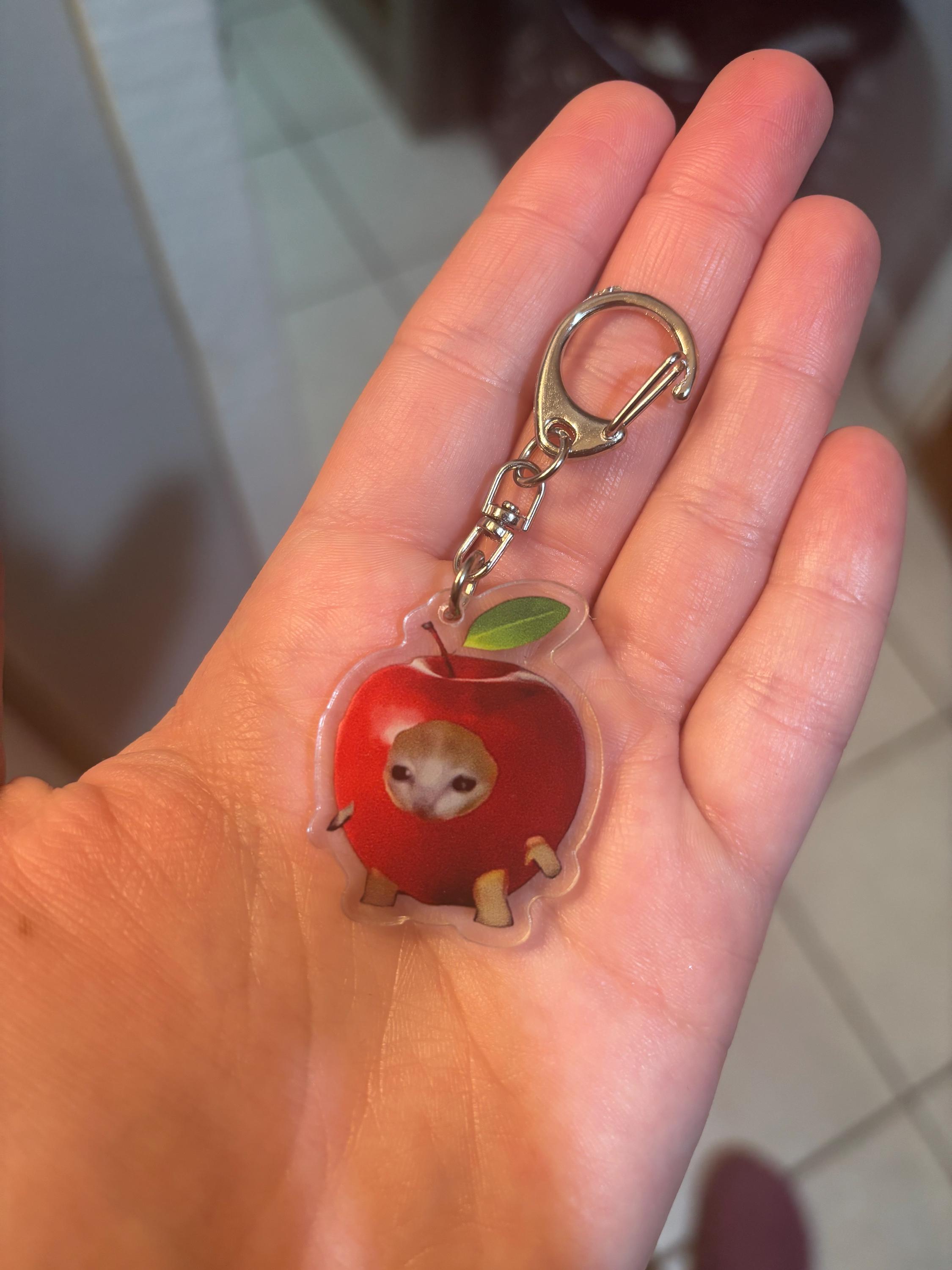 DUOWEI Acrylic Boho Cat Keychain For Women - Cute Kitten Keyring Gift For Cat Lovers, Car Keys & Bag Accessory