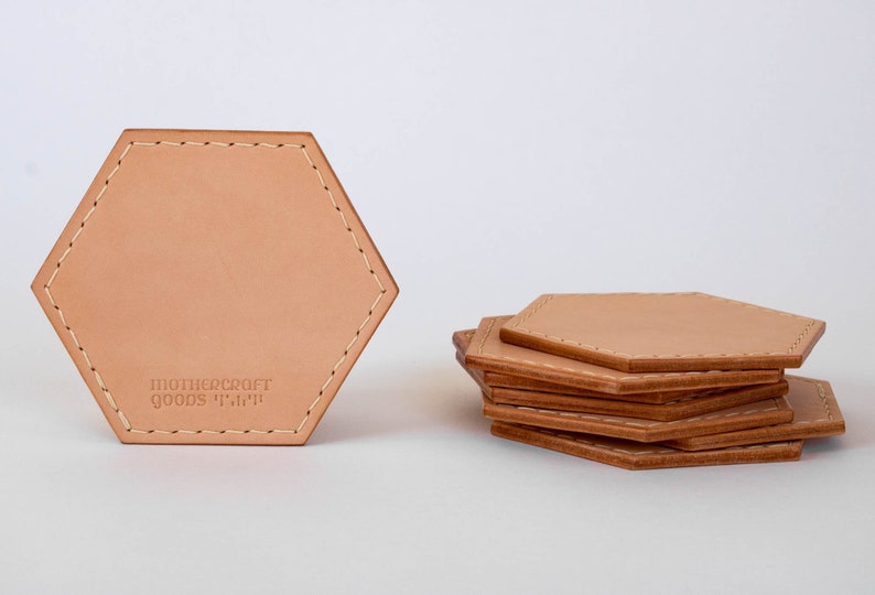 MothercraftGoodsShop Leather Coasters