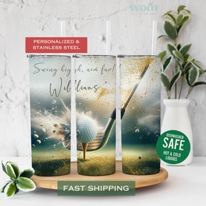 Golf Tumbler Personalized Golfer Gift, Golf Gift For Men, Golf Lover Tumbler, Dad Golf Gift, Golf Travel Mug, Golf Travel Cup, Golf Tumbler