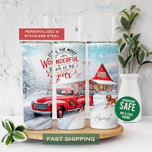 Christmas Tumbler Gift Personalized Christmas Gift Tumbler, Holiday Tumbler Gift For Her, Holiday Gift Tumbler, Winter Tumbler Gift For Her