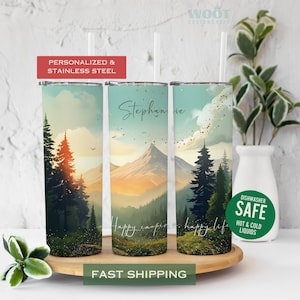 Camping Vacation Tumbler Personalized Camping Tumbler, Family Vacation Tumbler, Custom Camper Tumbler, Camping Gift For Her Camper Gift