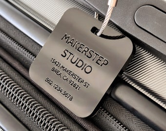 Personalized Acrylic Luggage Tag: Custom Travel ID Tag