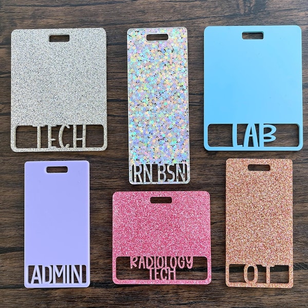 Porta credencial personalizado, porta credencial de enfermera, porta credencial de enfermera personalizado, porta credencial de acrílico, regalo para compañeros de trabajo