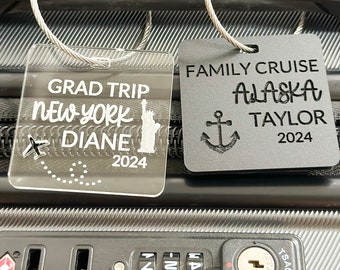 Personalized Acrylic Luggage Tag: Custom Travel Tag