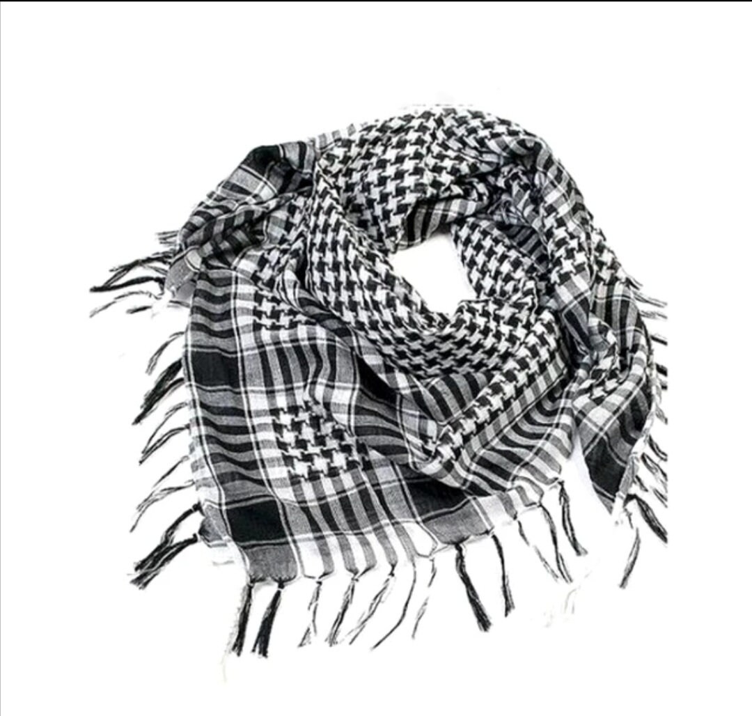 Palestinian keffiyeh checkered scarf seamless Vector Image