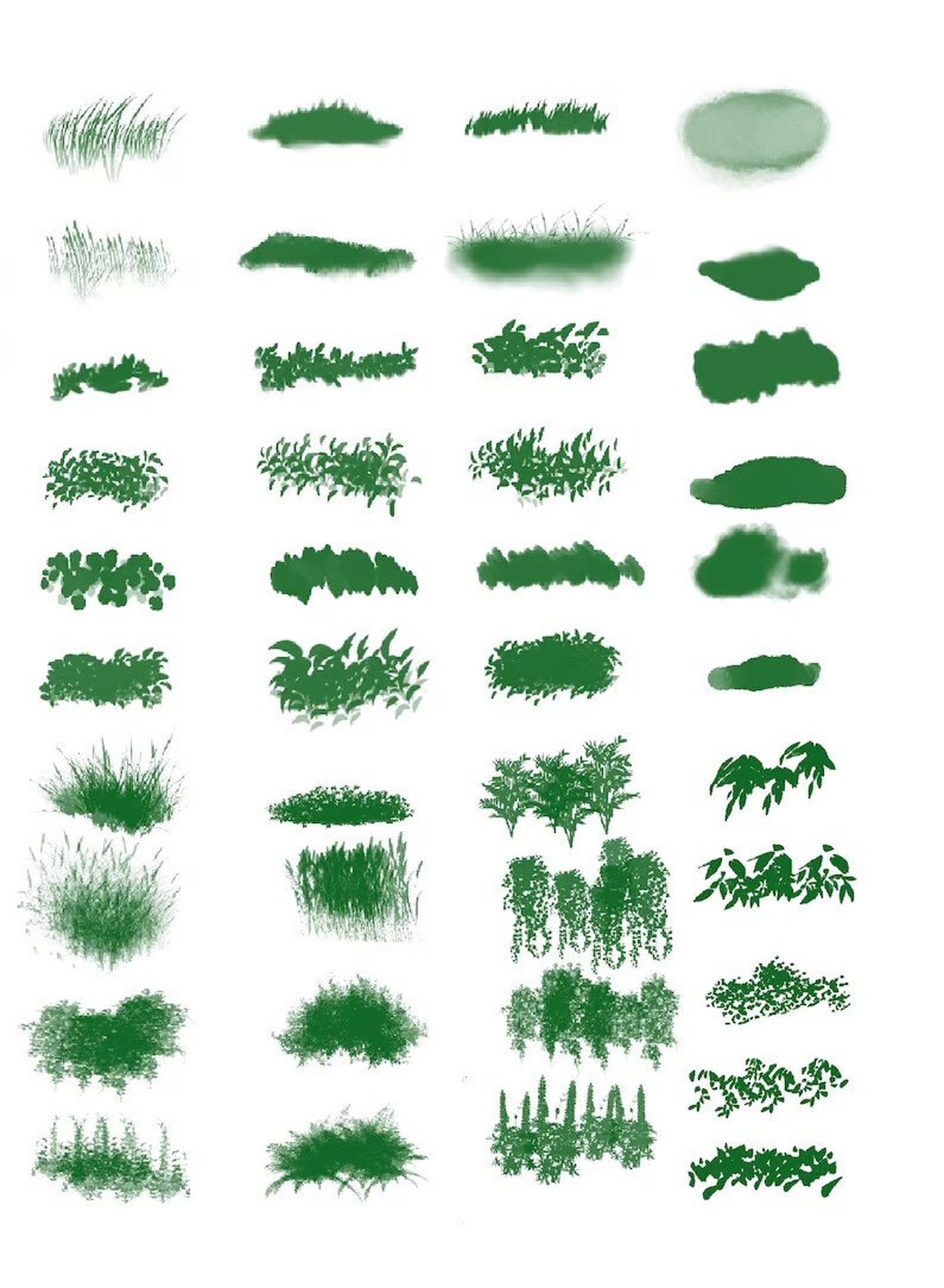 Ghibli Inspired Brush Set: Nature Landscape Brushes for Procreate ...