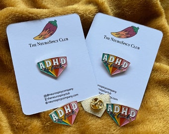 ADHD As F*ck Enamel Pin | Neurodivergent Pride Badge