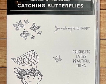 NEW Catching Butterflies Stampin up Stamp Set - Etsy