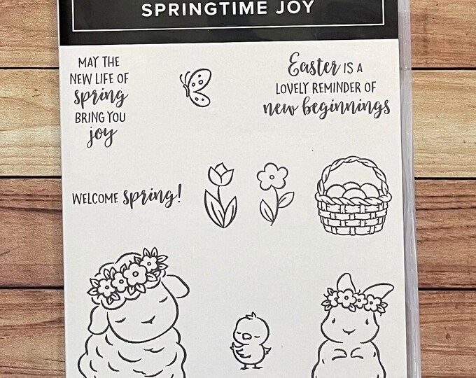 Springtime Joy Stamp Set - Etsy