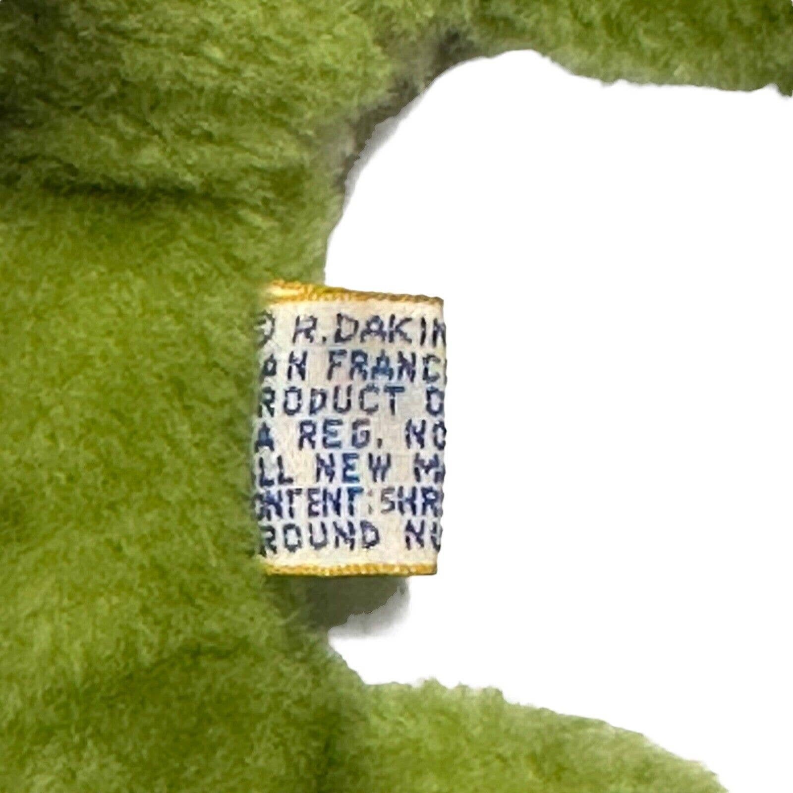 Dakin Green Spotted Frog 1978 Plush Stuffed Animal Clippings Nut