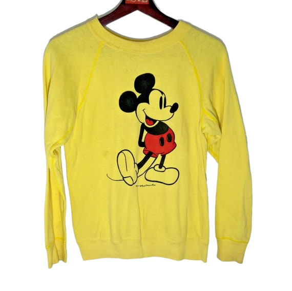 ロンハーマン　RH Vintage Mickey Sweat Shirt RH Vintage Mickey Sweat Shirt yellow S