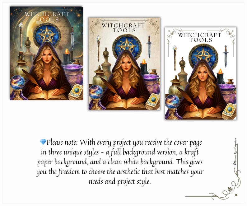 Witchcraft Tools Grimoire Pages: Book of Shadows (PDF Download) image 6