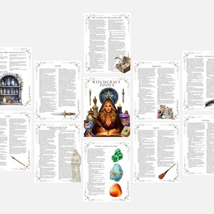 Witchcraft Tools Grimoire Pages: Book of Shadows (PDF Download) image 13