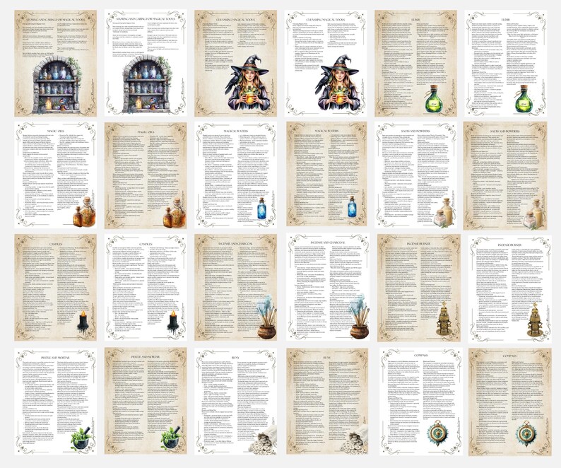 Witchcraft Tools Grimoire Pages: Book of Shadows (PDF Download) image 18
