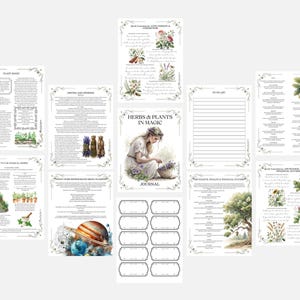 Grimorio de Magia Herbal: Diario de Brujería Verde (PDF) imagen 7