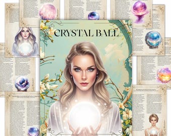 Crystal Ball Wahrsager Grimoire: Scrying Guide (Printable Buch)
