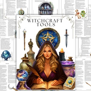 Witchcraft Tools Grimoire Pages: Book of Shadows (PDF Download) image 16