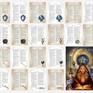 Witchcraft Tools Grimoire Pages: Book of Shadows (PDF Download) image 17