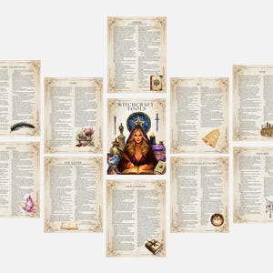 Witchcraft Tools Grimoire Pages: Book of Shadows (PDF Download) image 14