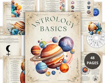 Guida astrologica stampabile: scopri di più sui temi natali, sui segni zodiacali e sui pianeti