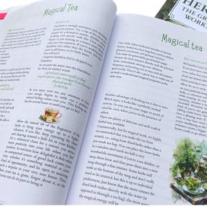 HERBAL MAGIC: The Green Witch’s Guide Workbook & Journal 350 Pages immagine 16