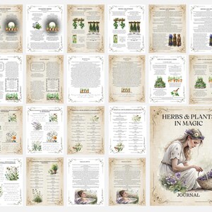 Grimorio de Magia Herbal: Diario de Brujería Verde (PDF) imagen 2