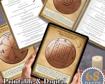 Runechant of Sloth / 怠惰のルーン陣　英語 The Seven Pentacles of Saturn - Complete PDF Guide (68 Pages