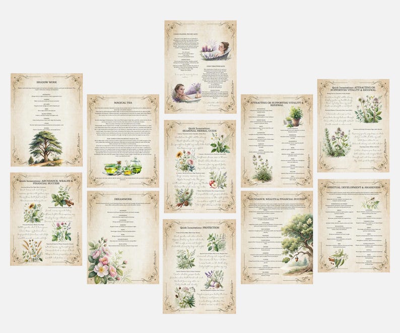 Grimorio de Magia Herbal: Diario de Brujería Verde (PDF) imagen 6