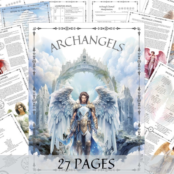 7 Parents Archangels Grimoire Pages,  Archangels Ritual, Guardian Angels