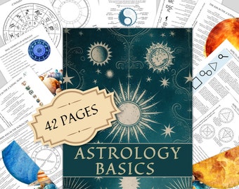 ASTROLOGY BASICS PRINTABLE,  Witchcraft Grimoire,