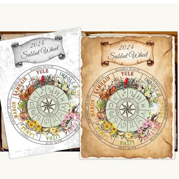 2024 Sabbat Calendar Etsy