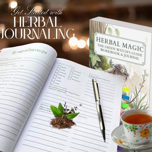 HERBAL MAGIC: The Green Witch’s Guide Workbook & Journal 350 Pages immagine 18