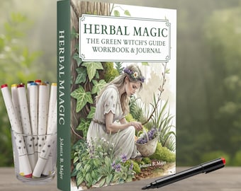 HERBAL MAGIC: The Green Witch’s Guide Workbook & Journal 350 Pages