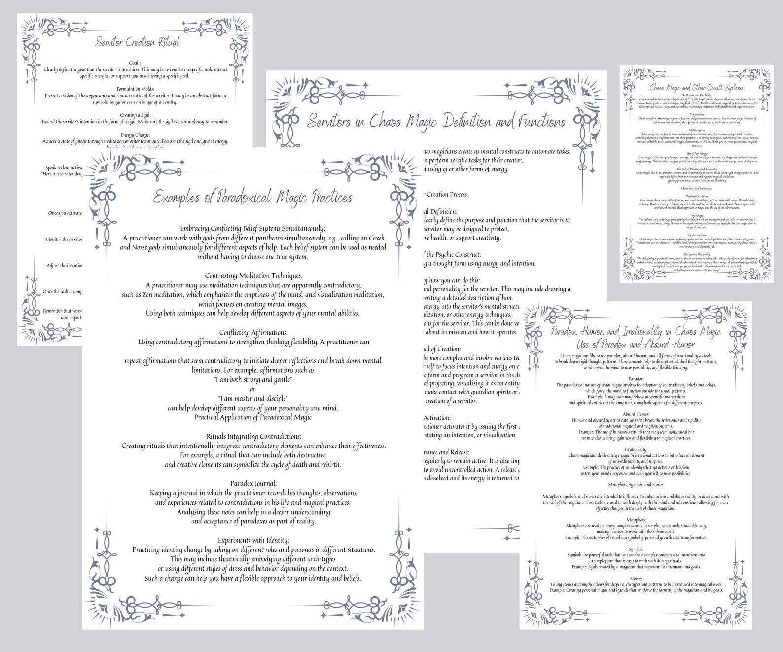 Chaos Magic: Printable PDF Guide for Sigil Creation, Rituals, and ...