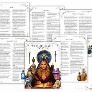 Witchcraft Tools Grimoire Pages: Book of Shadows (PDF Download) image 15