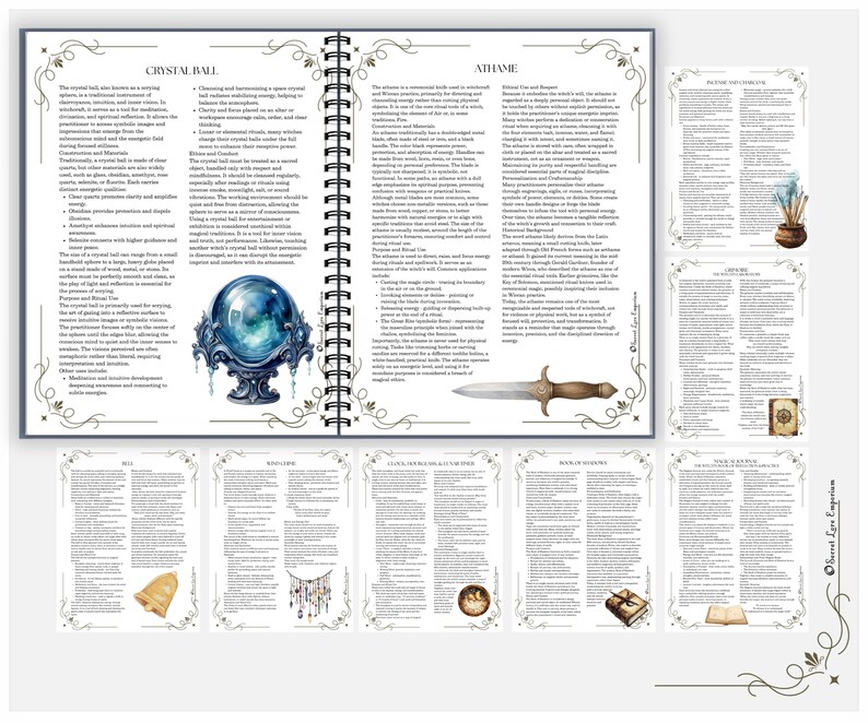 Witchcraft Tools Grimoire Pages: Book of Shadows (PDF Download) image 11