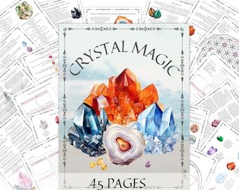 Crystal Magic, 45 Pages, Crystal Gride Printable, Immediate download