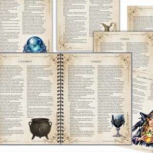 Witchcraft Tools Grimoire Pages: Book of Shadows (PDF Download) image 10