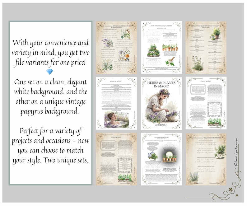 Grimorio de Magia Herbal: Diario de Brujería Verde (PDF) imagen 5