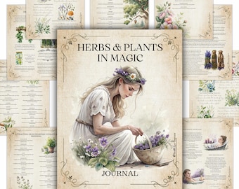 Grimorio de Magia Herbal: Diario de Brujería Verde (PDF)