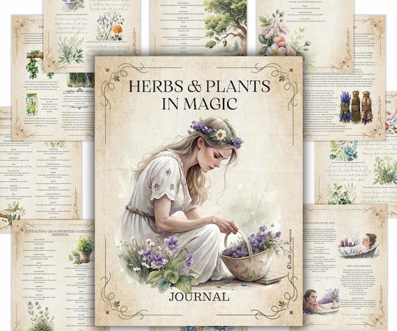 Herbal Magic Grimoire: Green Witchcraft Journal (PDF)