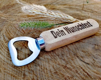 Personalisierter Flaschenöffner aus Holz | Geschenk personalisiert | Geschenk Freund | Geschenk für Ihn