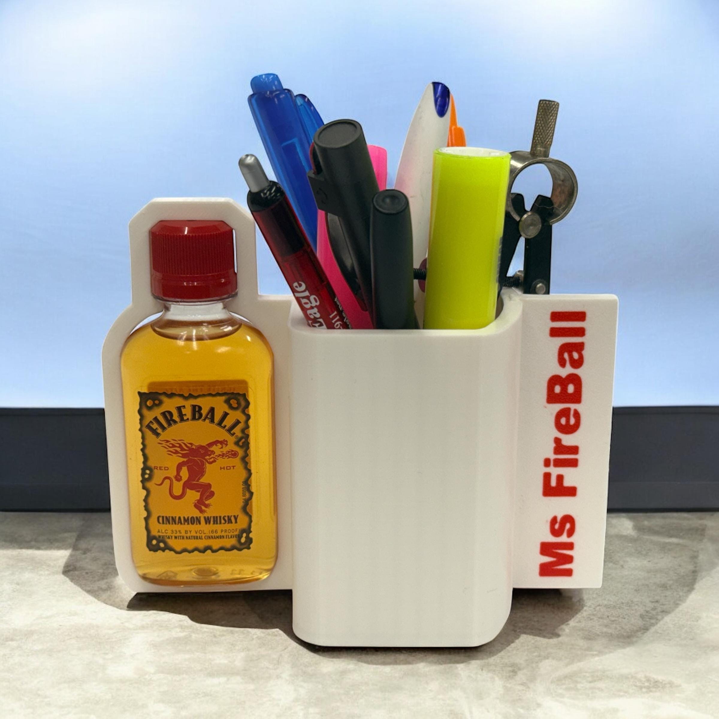 Personalized Fireball Pen/pencil Desk Organizer - Etsy
