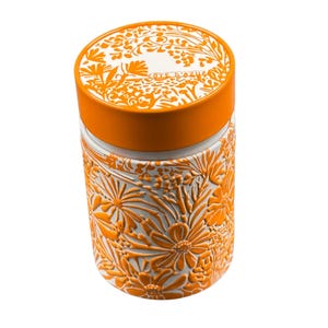 Tea tin Côte d’Azur CORAL– 150g – Aroma-tight tin in Mediterranean design – Storage tin for tea, coffee & spices