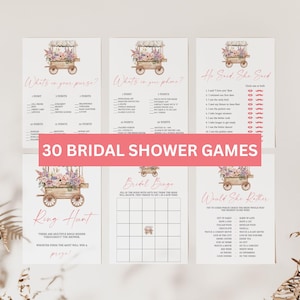 Fresh Off The Market Bridal Shower Games Bundle, Farmer&#39;s Market Bridal Shower Games, Rustic Bridal Shower, Editable Template, BR3