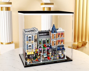 Acrylic Display Case for LEGO Creator 10255 Square | Upper Light Board | Fast US Shipping