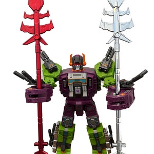 Upgrade Tyrant Spear for Transformers WFC-E25 Titan Scorponok WFC-GS Black Zarak